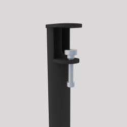 Pied de table basse en acier carbone Topaze