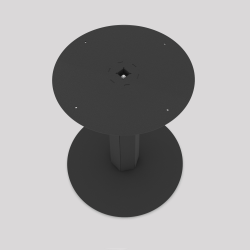 Pied de table mange debout en acier  carbone Zircon