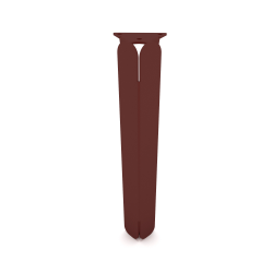 Pied de table basse en acier red brown métallisé Jaspe