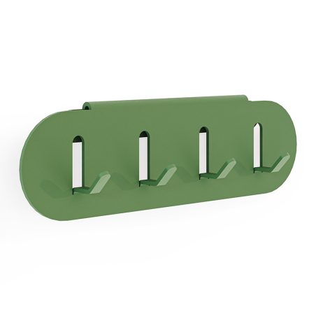 Porte clés en acier Nacre coloris vert Porte clés en acier Nacre coloris vert