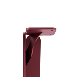Platine du pied de table mange debout en acier red brown Jaspe