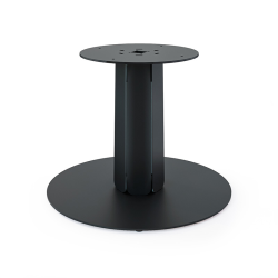Pied de la table basse ronde en acier coloris noir