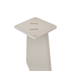 Platine de pied mange debout en acier coloris champagne Platine de pied mange debout en acier coloris champagne