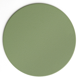 Photo d'une rondelle d'acier thermolaquée coloris vert