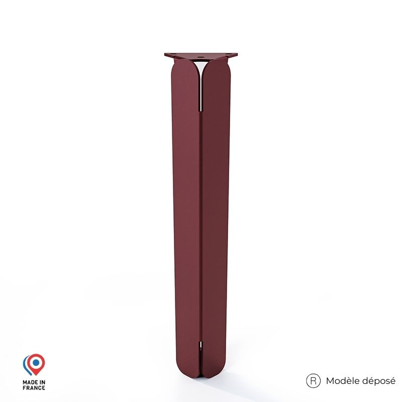 Pied pour table basse Jaspe en acier coloris red brown