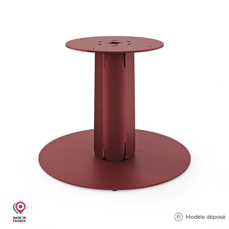 Pied de table basse en acier coloris red brown Zircon Pied de table basse en acier coloris red brown Zircon