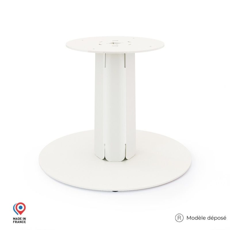 Pied de table basse en acier blanc Zircon Pied de table basse en acier blanc Zircon