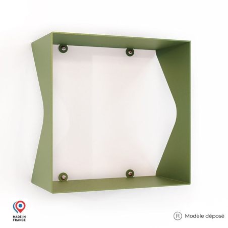 Étagère murale en acier Agate coloris vert Étagère murale en acier Agate coloris vert