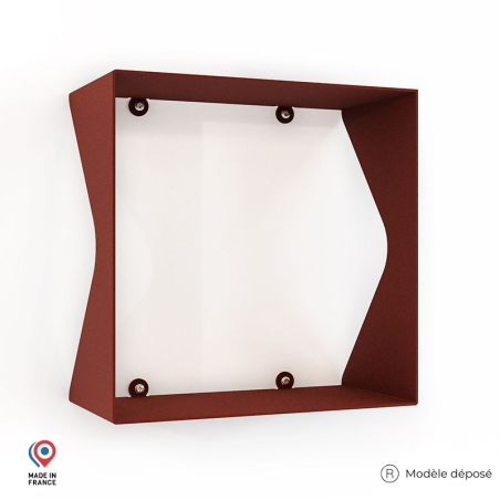 Étagère murale en acier Agate coloris red brown Étagère murale en acier Agate coloris red brown