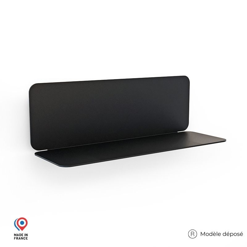 Étagère murale en acier Aventurine coloris noir
