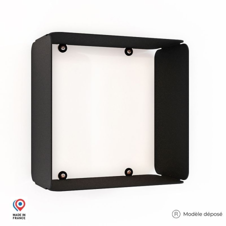 Etagère murale cube en acier coloris noir Etagère murale cube en acier coloris noir