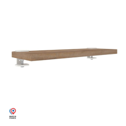 Petite étagère murale décor chêne vieilli coloris blanc Uranus