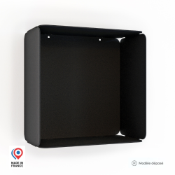 Étagère murale en acier Améthyste coloris noir