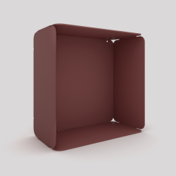 Étagère murale en acier Améthyste coloris red brown métallisé